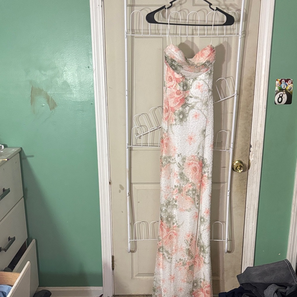 Windsor Floral Maxi Dress - Pink and Green